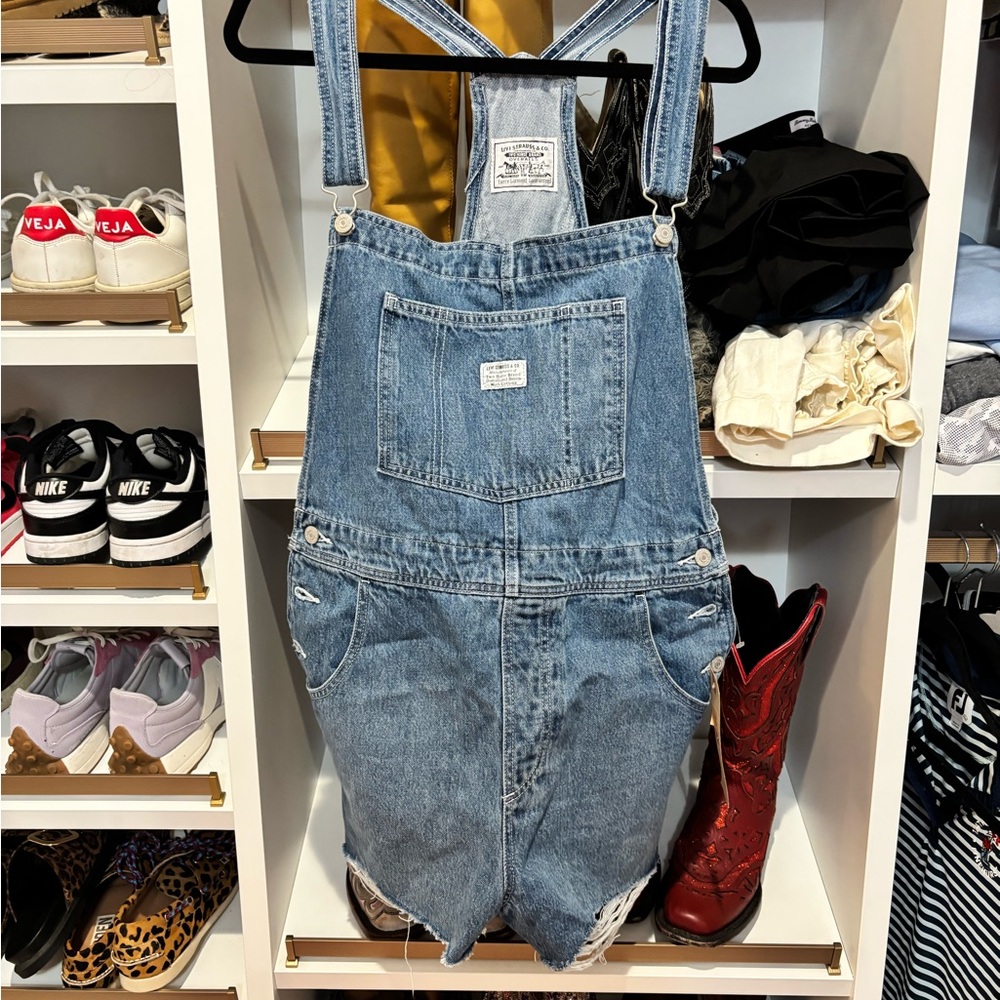 Levi's Blue Denim Overalls